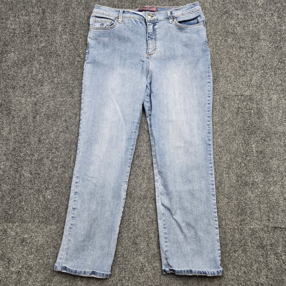 Gloria Vanderbilt Amanda High Rise Jeans Light Wash Womens Size 16 Short W32